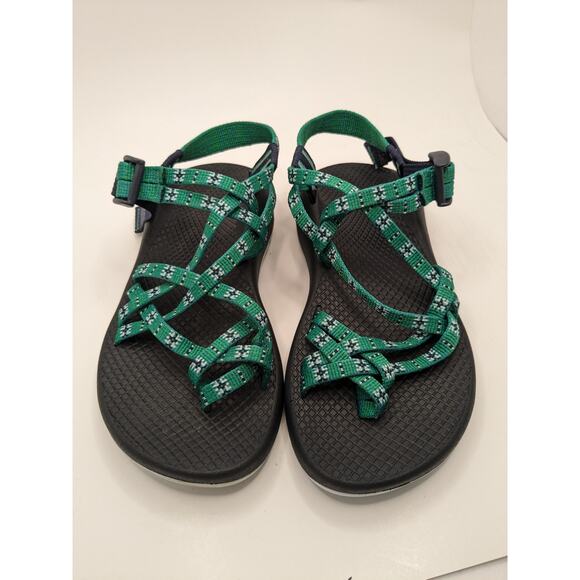 Chaco Green and Black Women's Sandals - Picture 2 of 6